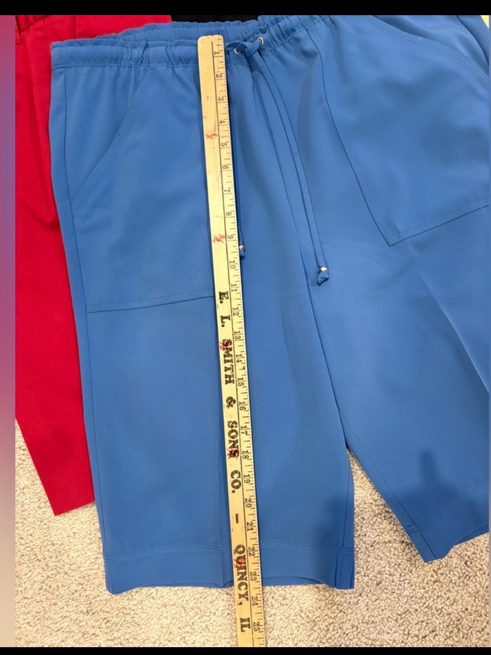 St. John Blue Elastic Waist Skirt